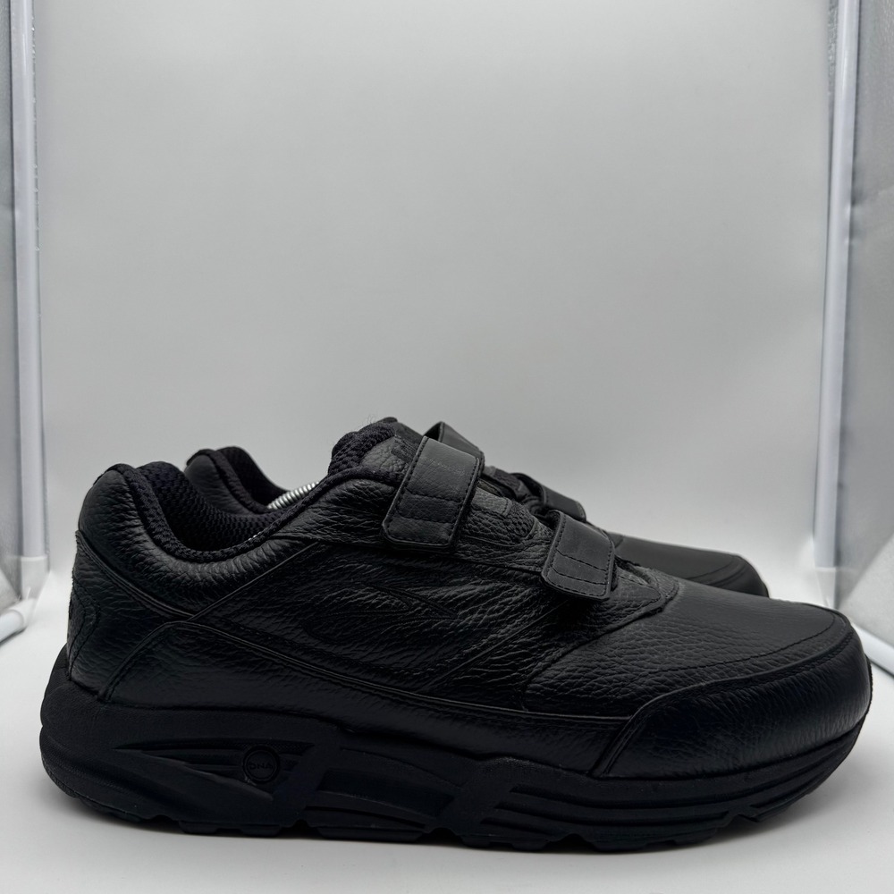 Brooks Addiction Walker V-Strap 12.5 Extra Wide 4E Black Leather 1100404E001
